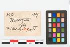 Etikett zu Bronzenähnadel (NHMW-PRAE-003471)